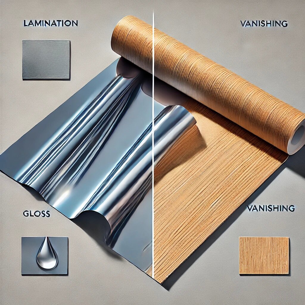 Utskrift Kunskapsdelning: skillnaden mellan laminering och lackering
